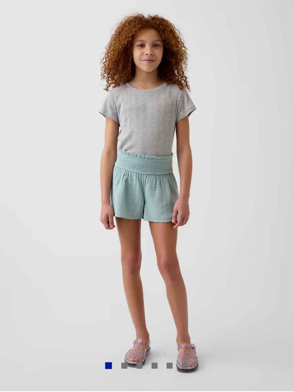 Gap Kids Cotton Gauze Butterfly-Hem Shorts